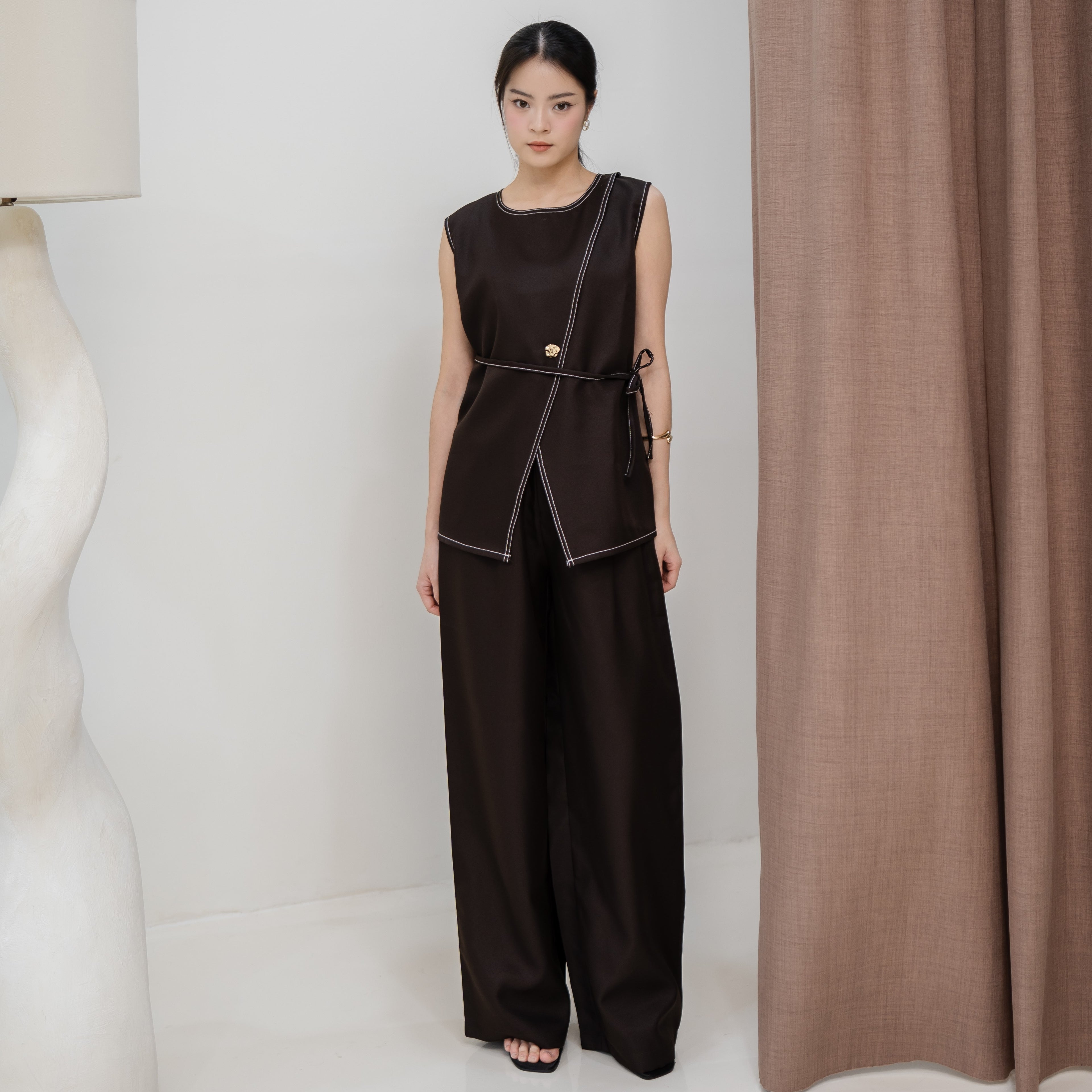 Ciella Vest Top Pants Set