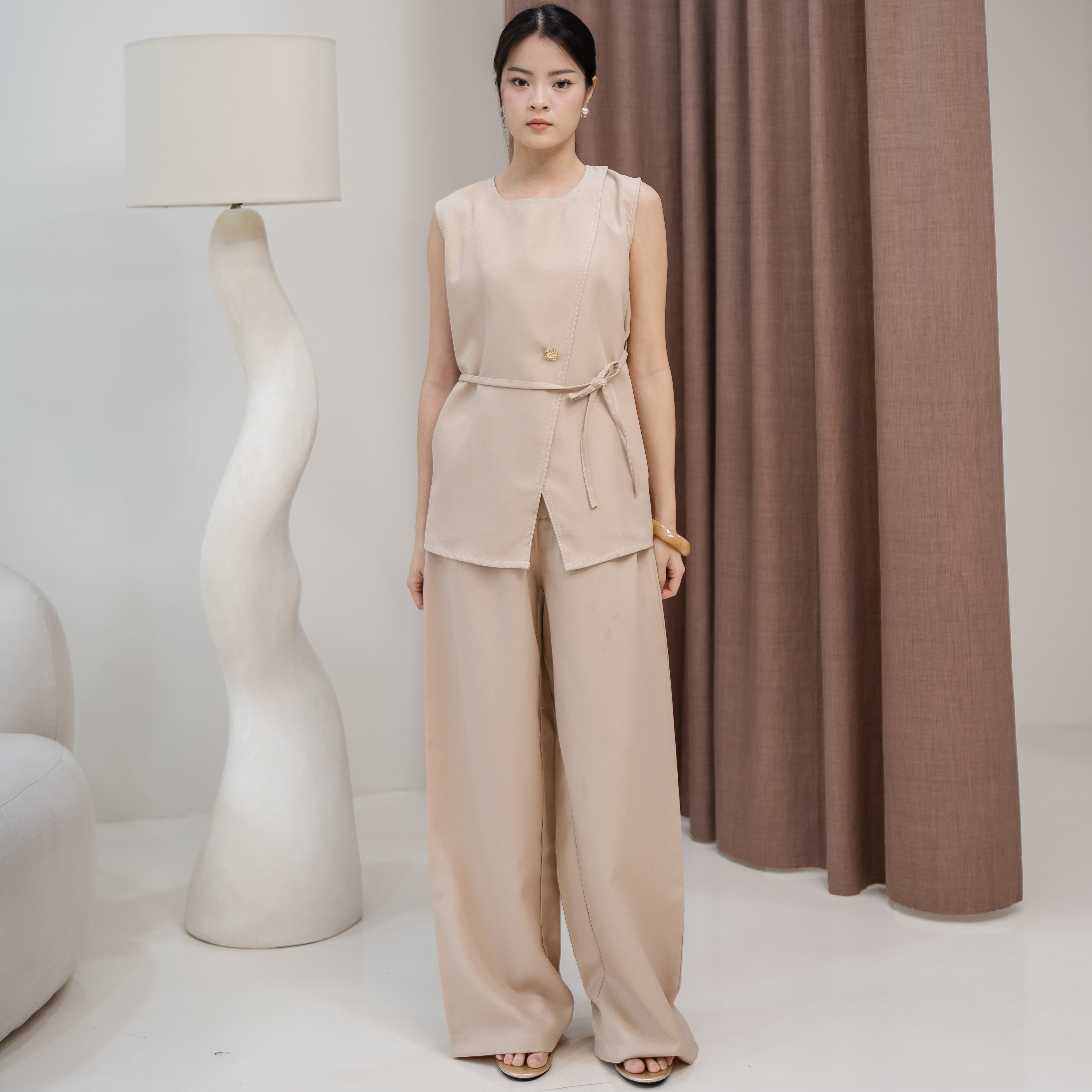Ciella Vest Top Pants Set
