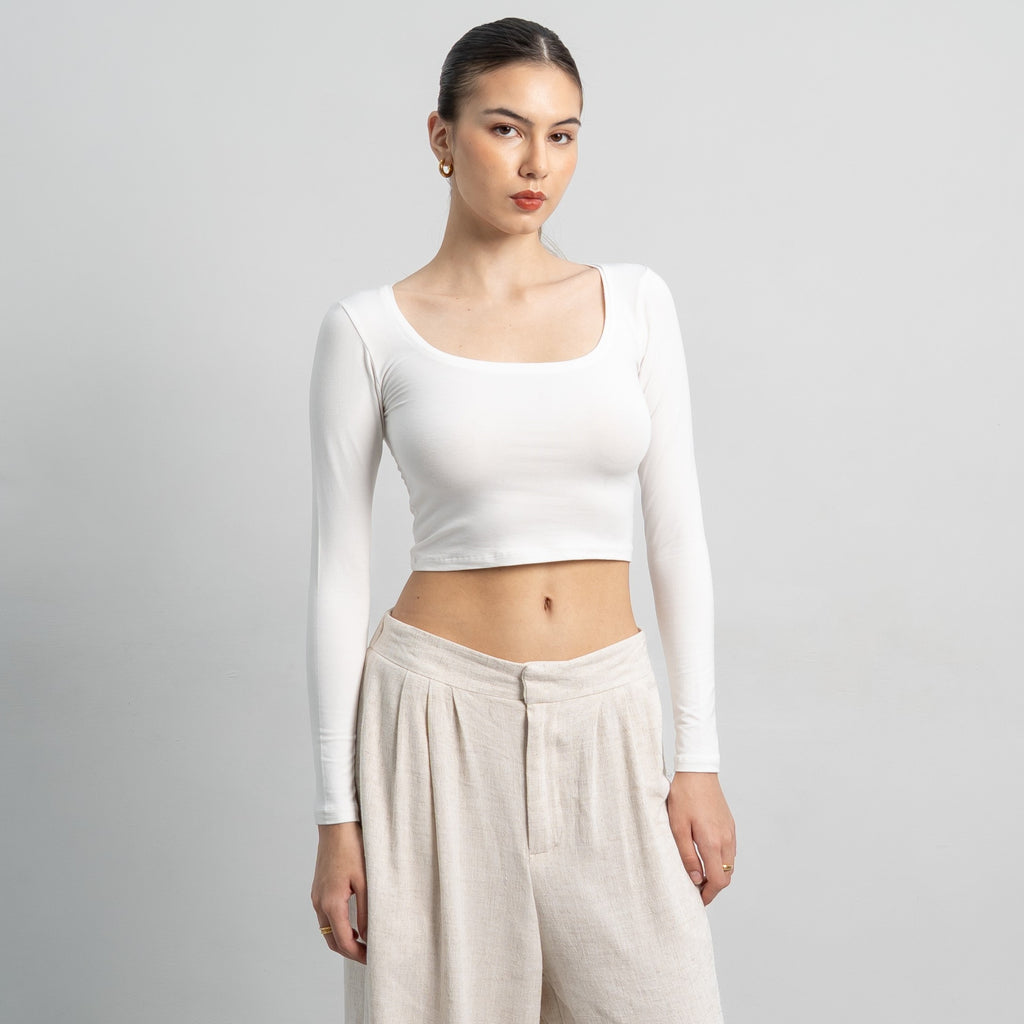 Cleo Longsleeve Crop Top
