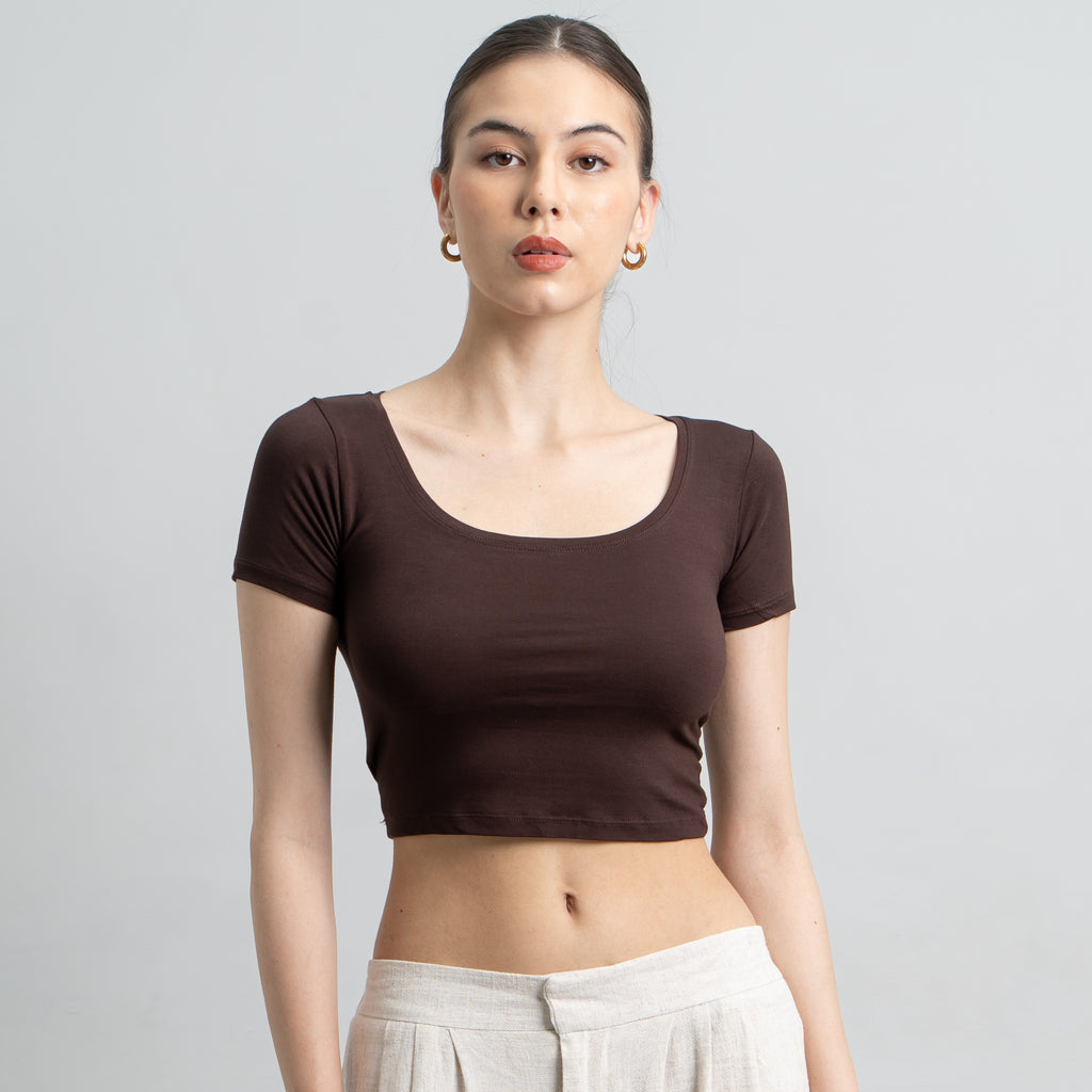 Ciara Uneck Crop Top