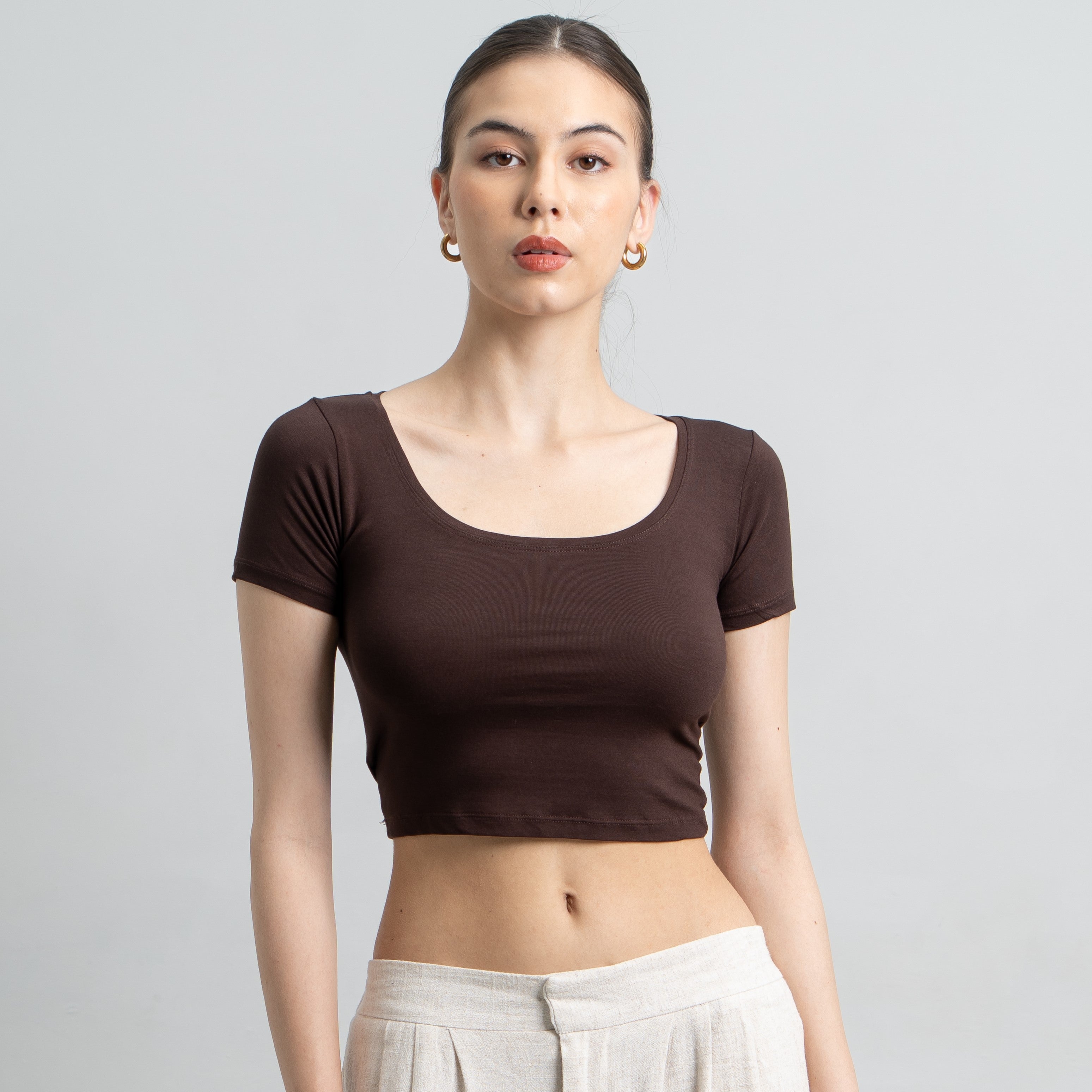Ciara Uneck Crop Top
