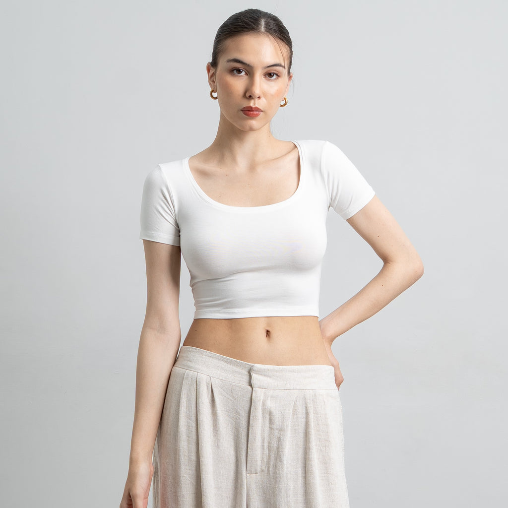 Ciara Uneck Crop Top