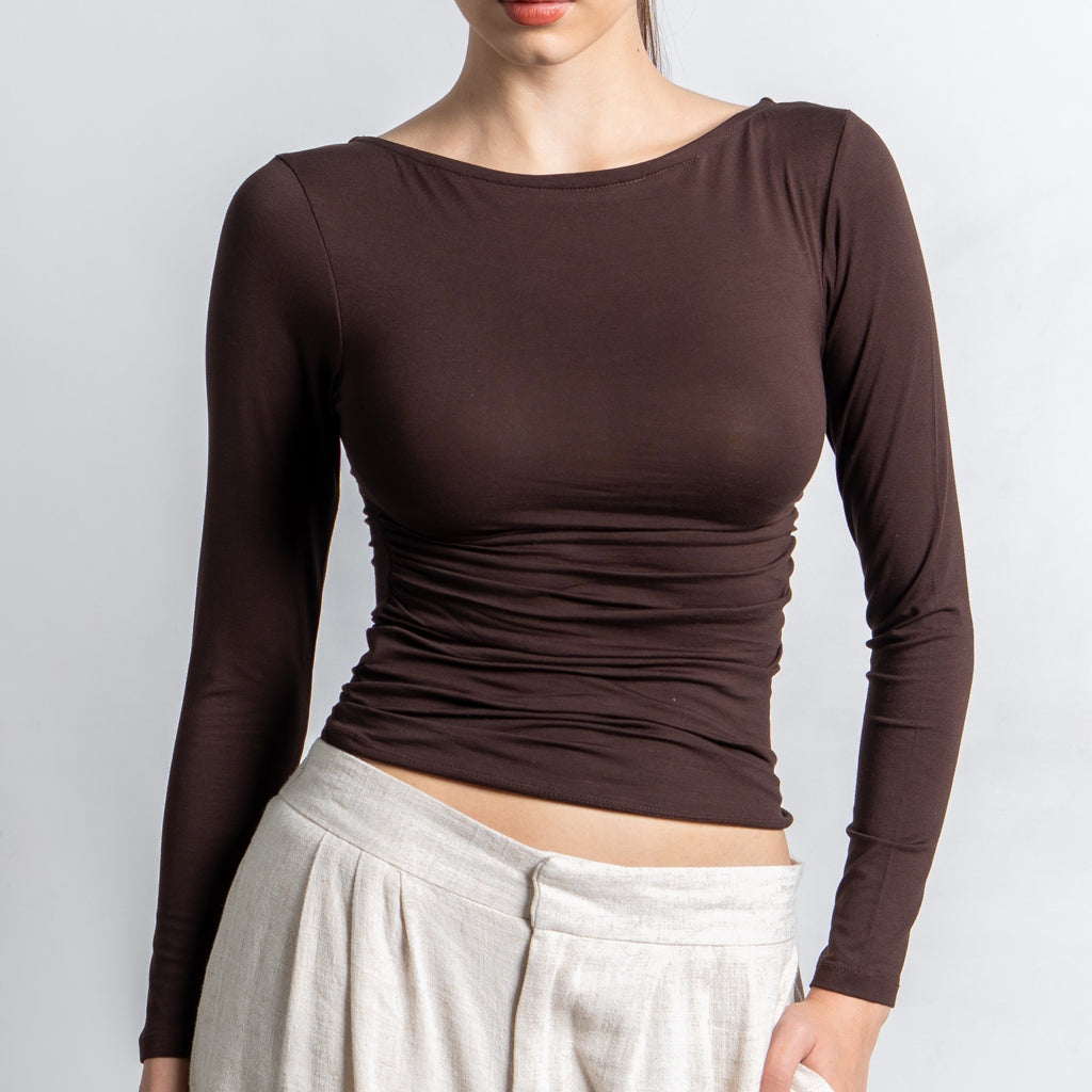 Freya Longsleeve Kerut Top