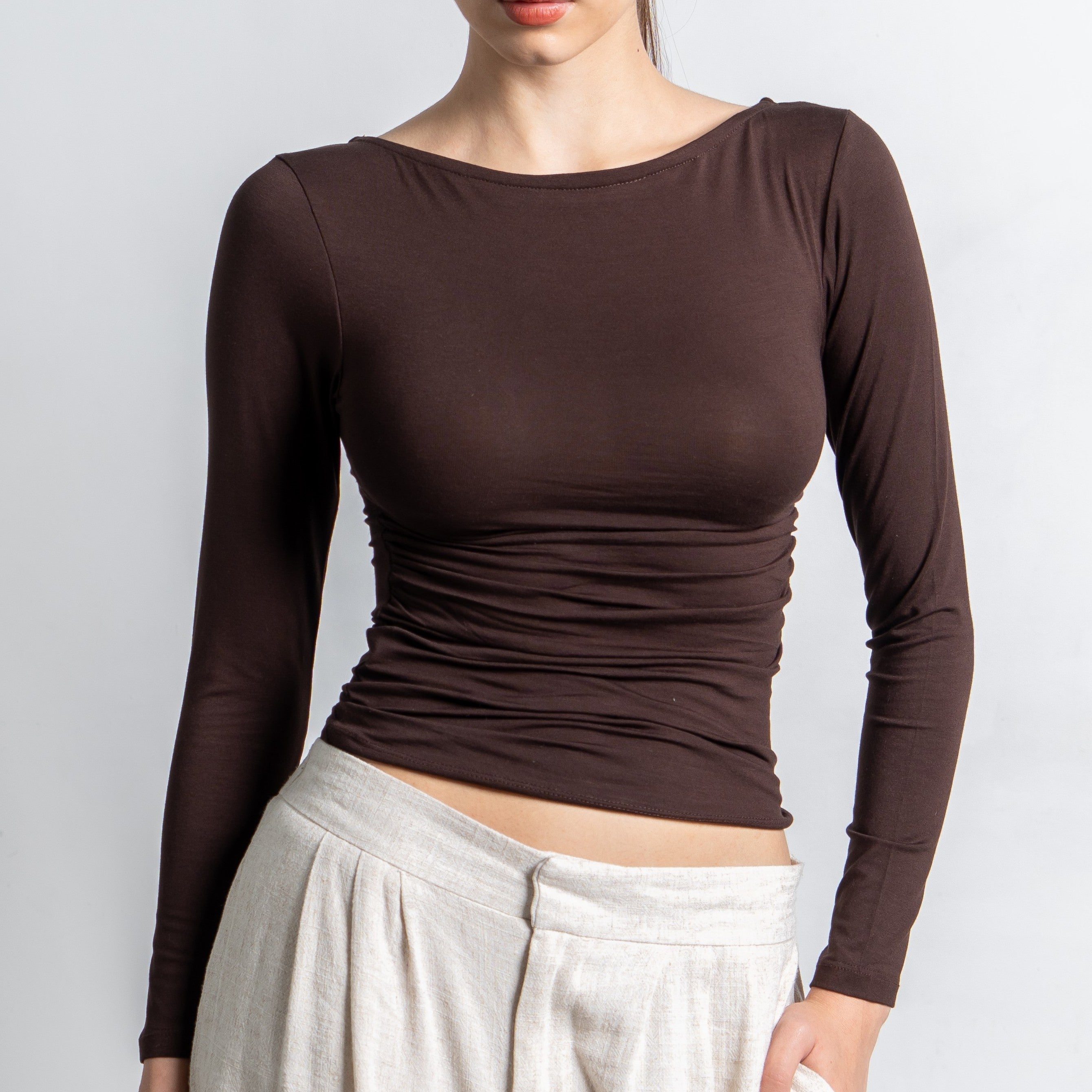 Freya Longsleeve Kerut Top