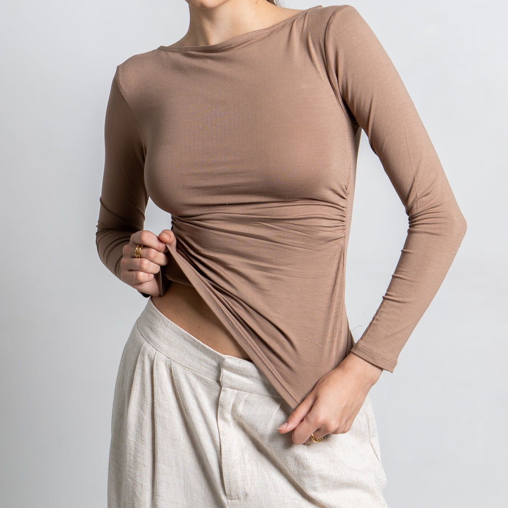 Freya Longsleeve Kerut Top