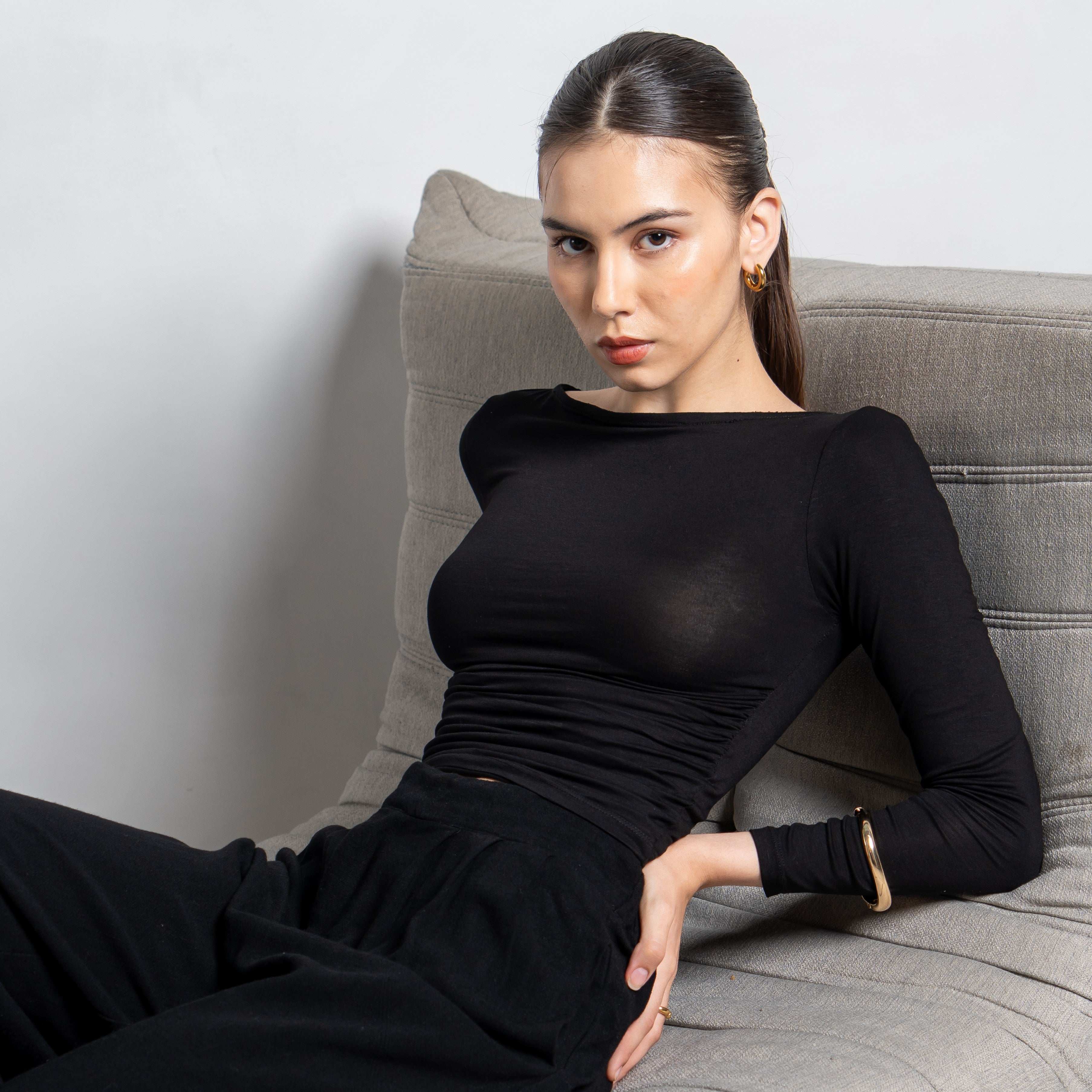 Freya Longsleeve Kerut Top