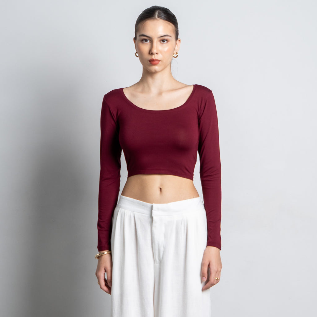 Cleo Longsleeve Crop Top
