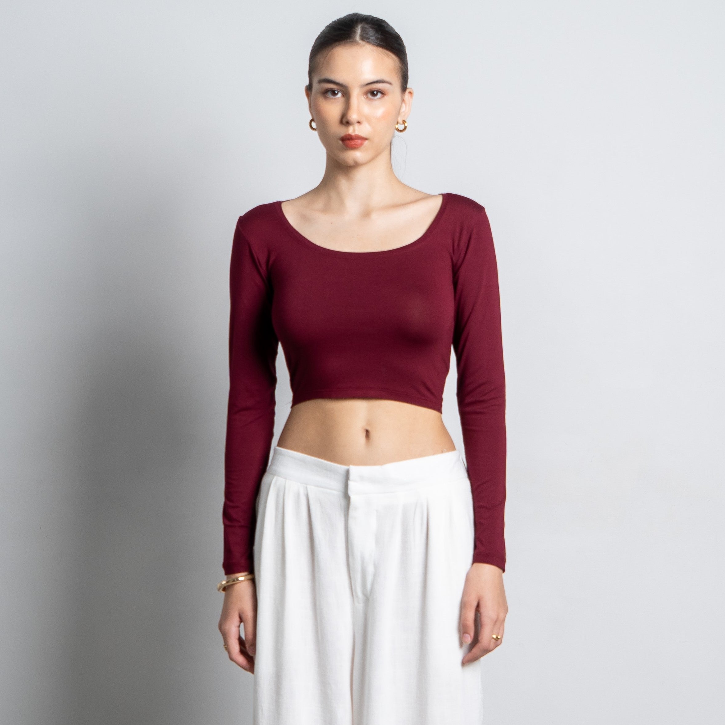 Cleo Longsleeve Crop Top