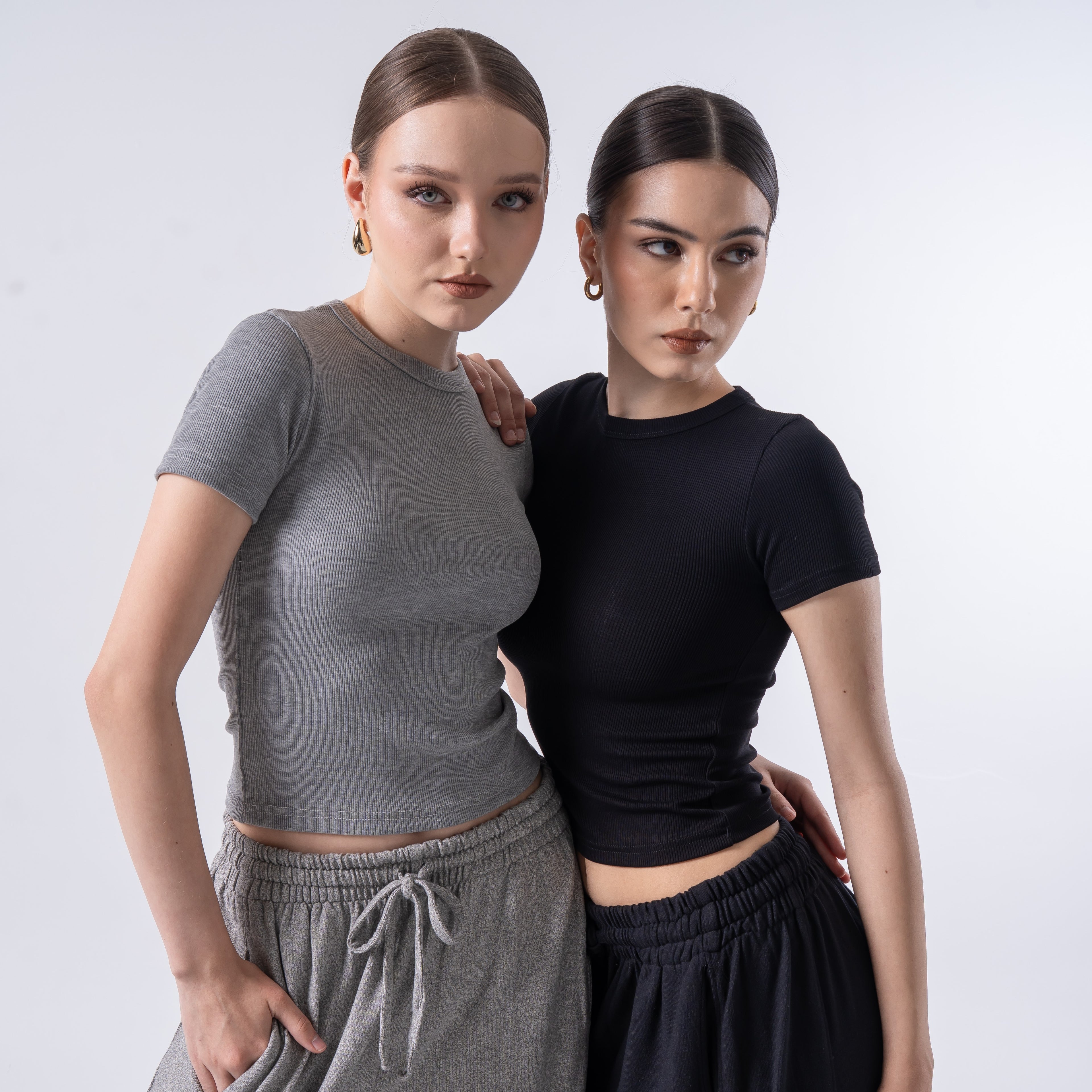 Hailee Oneck Top Rib Katun