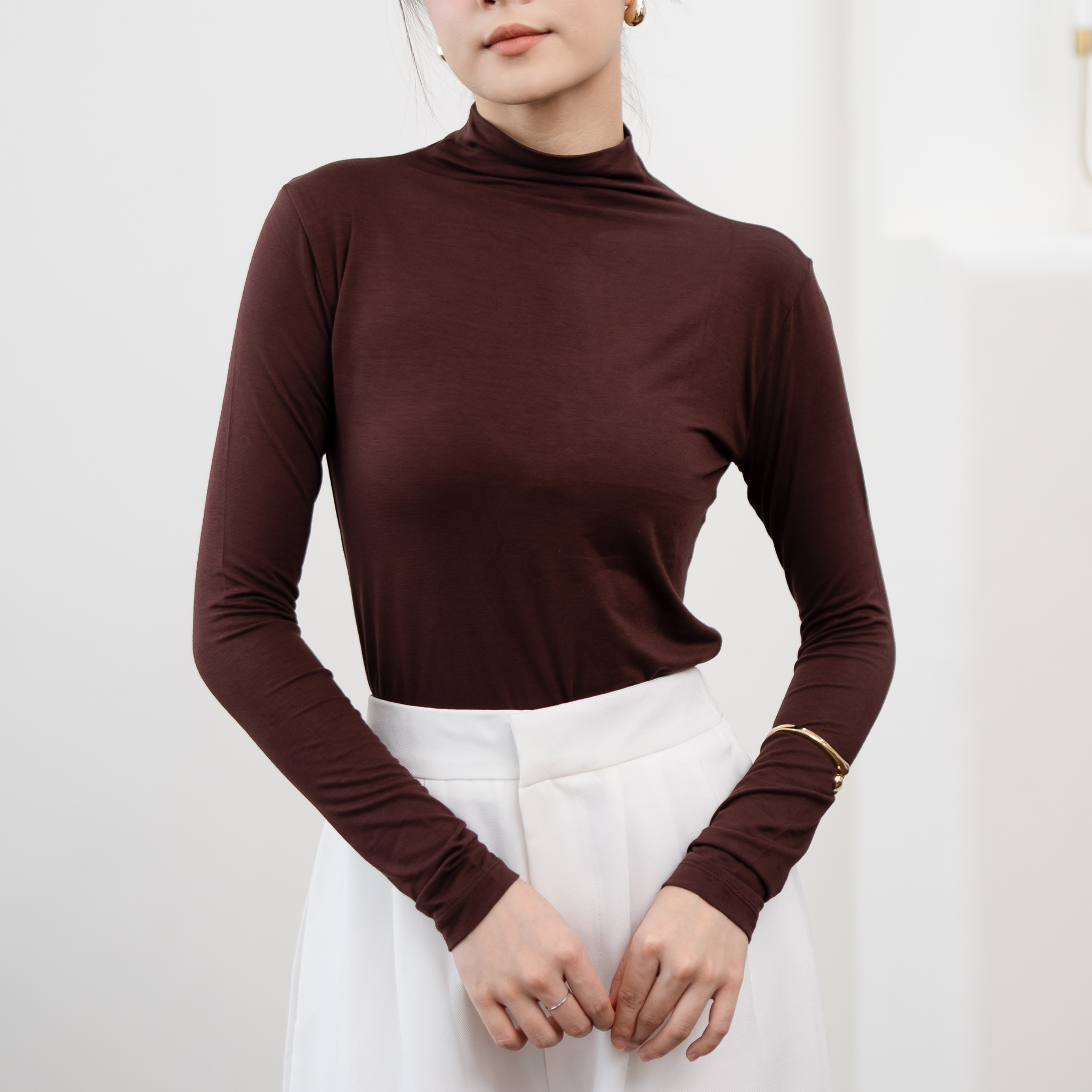 Amoy Turtle Neck Longsleeve Top