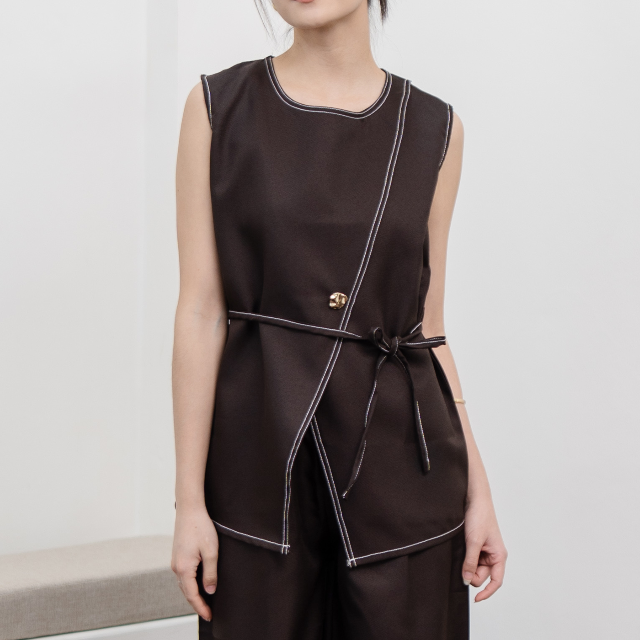 Ciella Vest Top Pants Set
