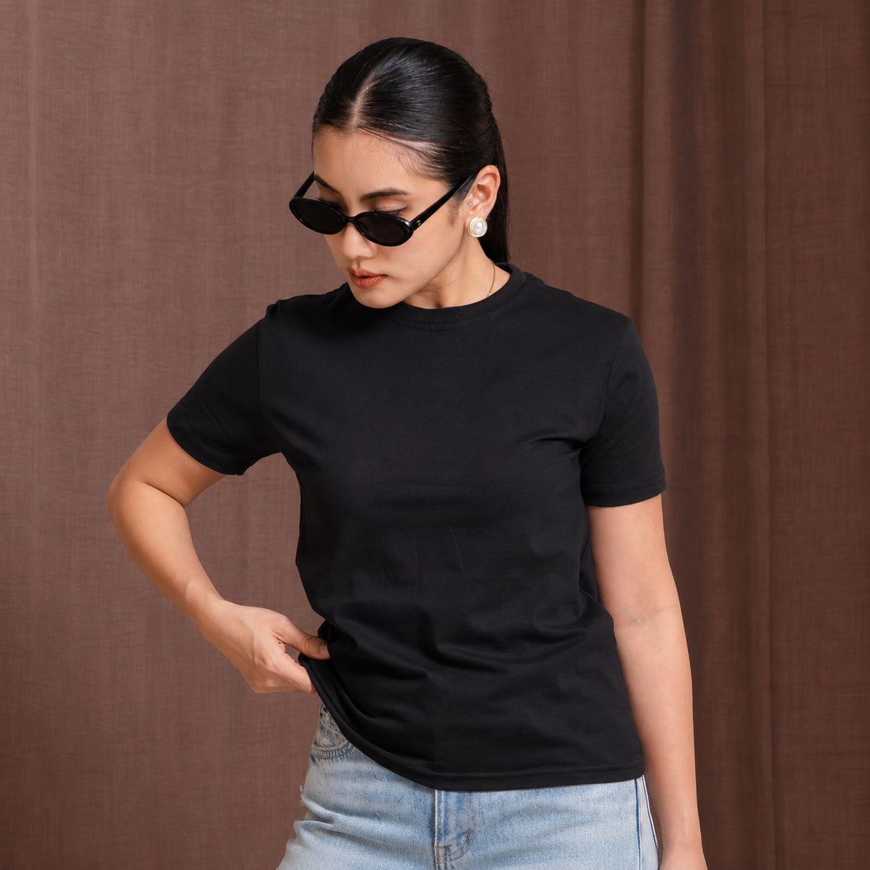 Kaos Wanita Polos Soft 24s Basic