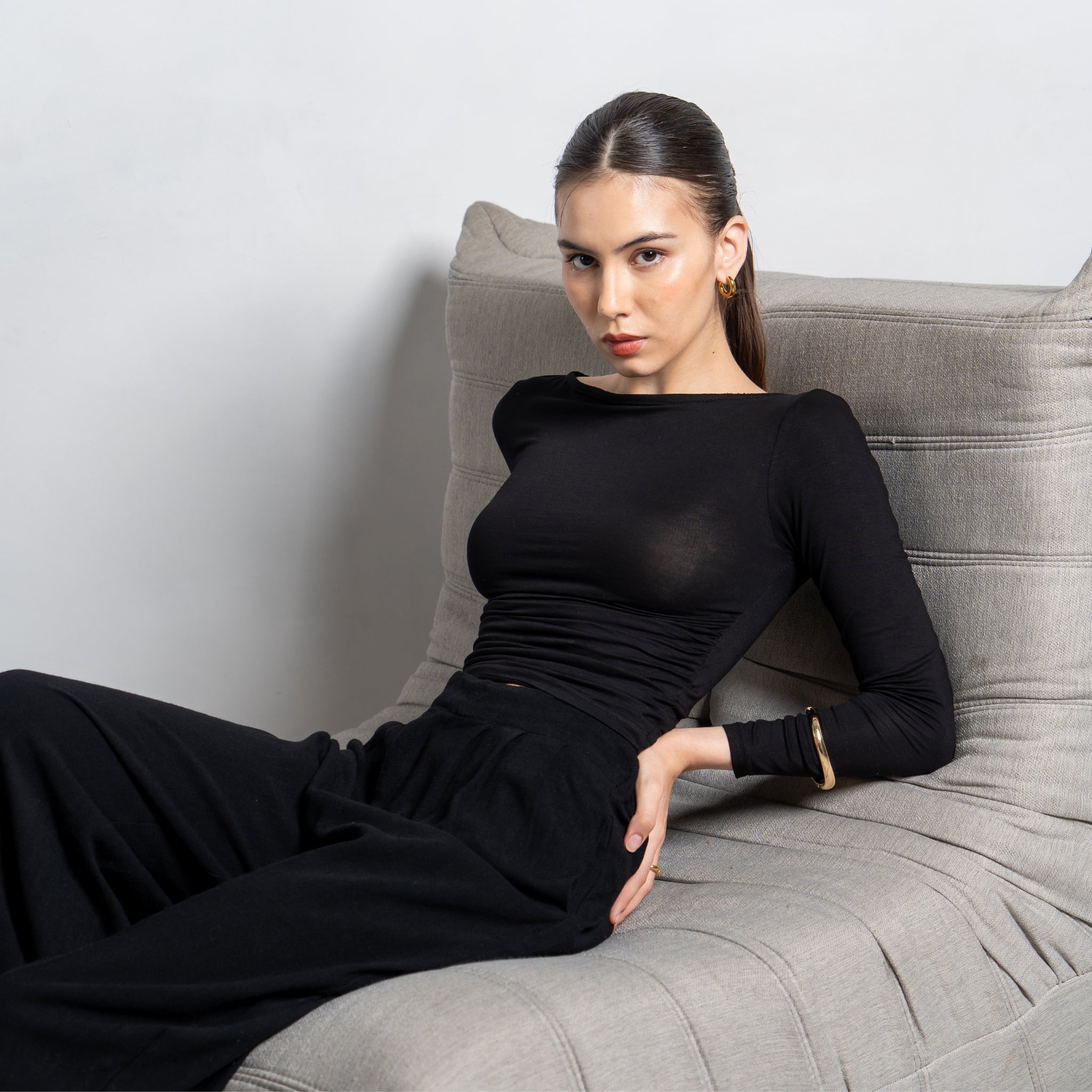 Freya Longsleeve Kerut Top