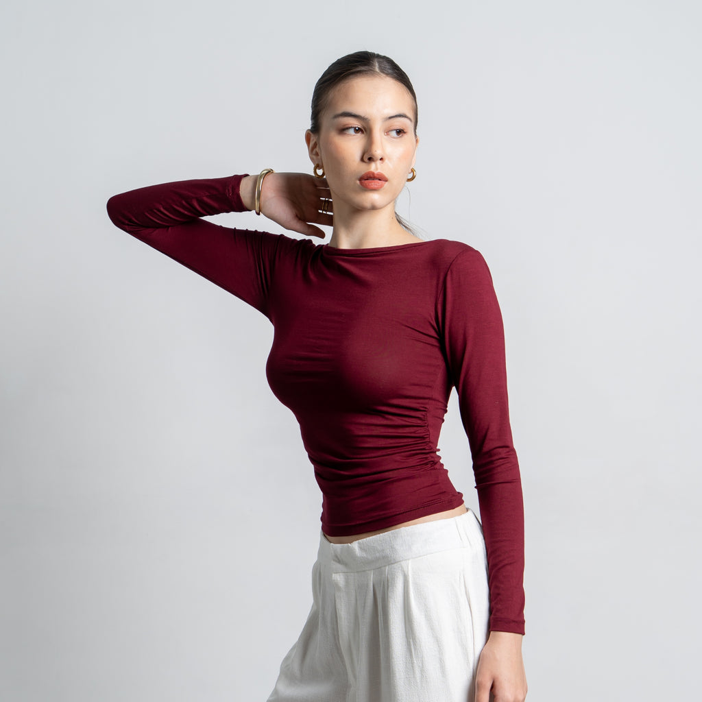Freya Longsleeve Kerut Top