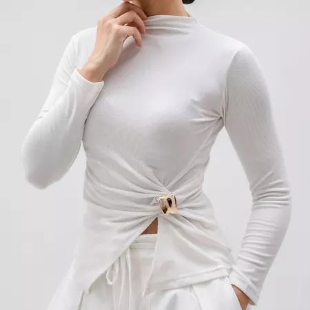 Maureen Turtle Neck Rib Rivera