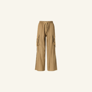 AIJO - (READY) Grizelle Cargo Pants - Kulot Panjang Parasut Wanita Korean Look Coklat Celana Navy  Basic Hitam tali serut Red Loose