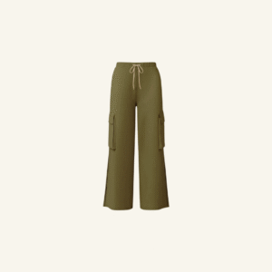 AIJO - (NEW COLLECTION)- Viory Cargo Cullote - Cargo Panjang Wanita Kekinian Fit Twill Waist Kulot   Celana Casual Linen
