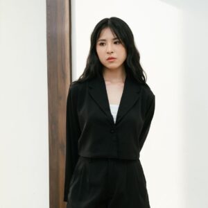 AIJO | Fedora Blazer Top - Atasan Wanita Korean Style Formal Casual Outer